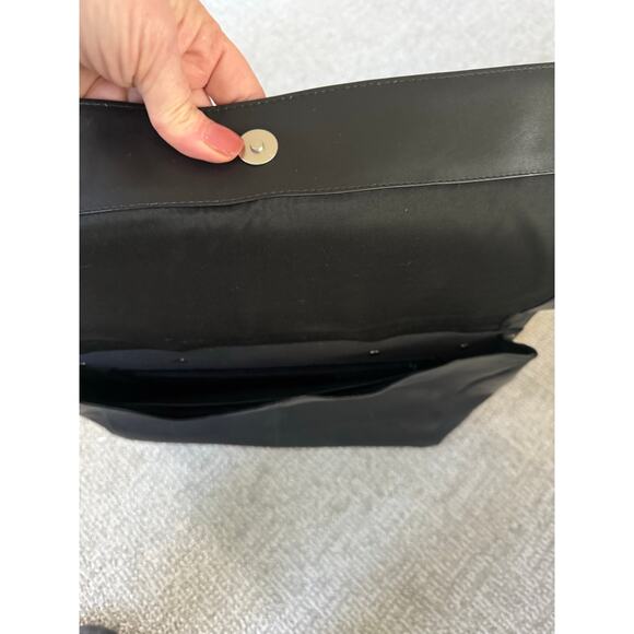 Kenneth Cole leather double side brief case laptop crossbody top handle 18X13 - Picture 4 of 12